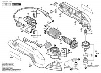 Bosch 0 603 346 703 Pda 240 E Delta Sander 230 V / Eu Spare Parts